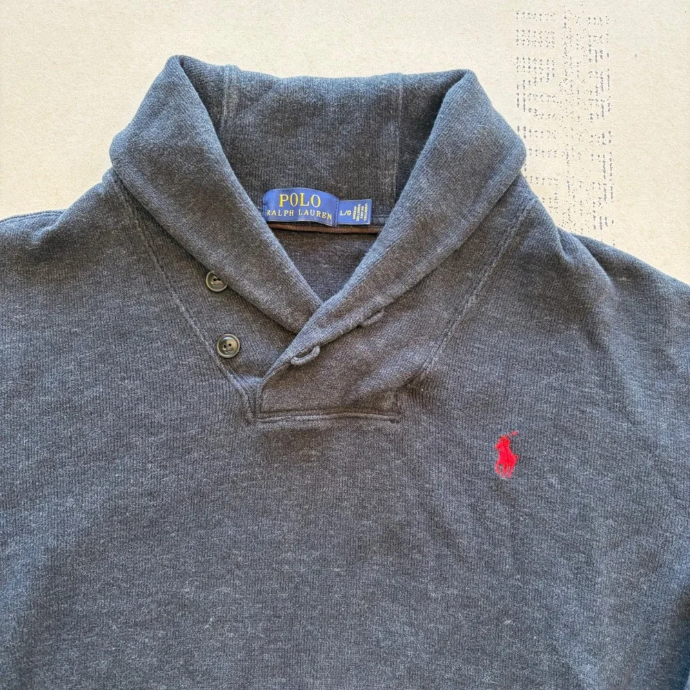 Vintage Polo Ralph Lauren Shawl Collar Sweatshirt